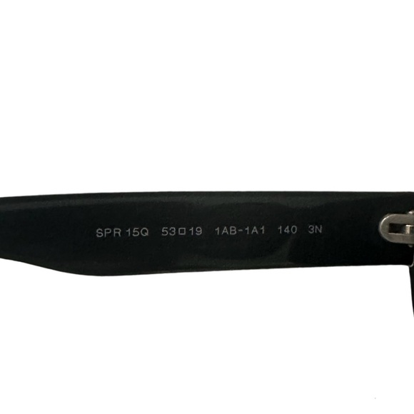 Prada Women's SPR15Q Oval Cat-eye Sunglasses, Black - Picture 8 of 10